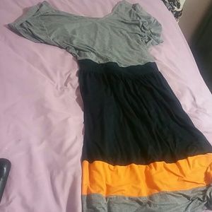 Black and grey dress